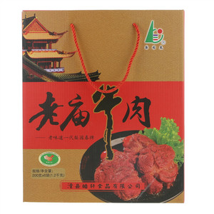 梨园春软包装老庙牛肉[肉制品(酱卤肉制品)]