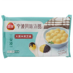 三全凌 大黄米黑芝麻汤圆