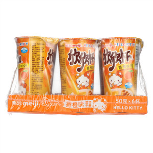 明治欣欣杯香橙味酱饼干条