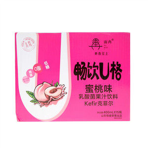 雨冉畅饮U格蜜桃味乳酸菌果汁饮料