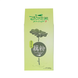 老杭邦西湖灵根龙井绿茶藕粉280克（8件）