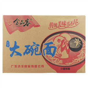 金品客非油炸大碗面