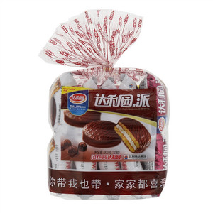 260克达利园巧克力涂饰蛋类芯饼