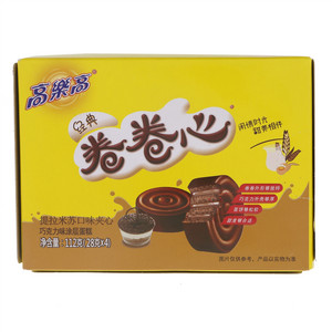 高乐高卷卷心提拉米苏口味夹心巧克力味涂层蛋糕