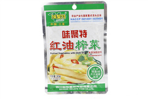 味聚特红油榨菜80克