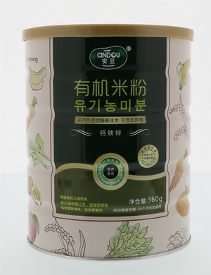 安豆360g钙铁锌有机米粉