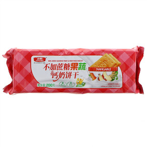 正航不加蔗糖果蔬钙奶饼干