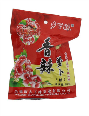 乡下妹香辣萝卜丝80g