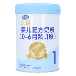君乐宝乐纯婴儿配方奶粉（0-6月龄，1段）