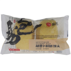 易包胡萝卜鲜奶馒头（两粒装）