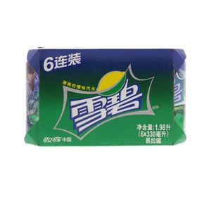 可口可乐雪碧清爽柠檬味汽水1.98升（6X330毫升）