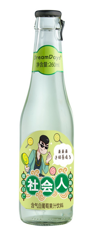 乳果那年含气白葡萄果汁饮料