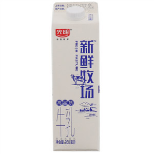 光明新鲜牧场高品质牛乳