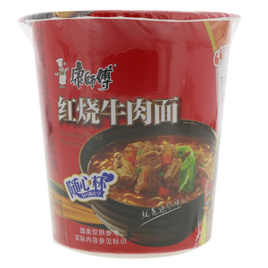 康师傅红烧牛肉杯面