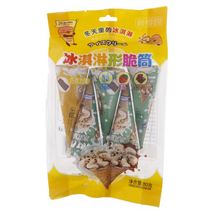 新榕园巧克力味冰淇淋形脆筒