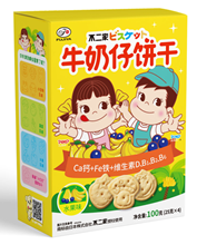 不二家牛奶仔饼干（水果味）