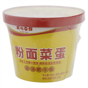 原味一刻粉面菜蛋（145克桶金汤肥牛味）