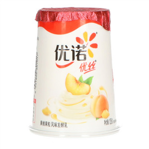 优诺优丝黄桃果粒风味发酵乳