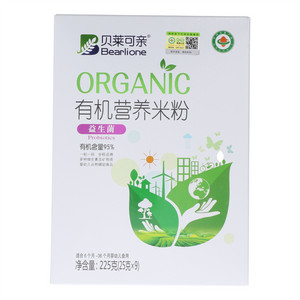 贝莱可亲益生菌有机营养米粉
