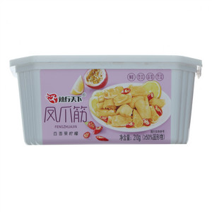 辣行天下百香果柠檬味凤爪筋