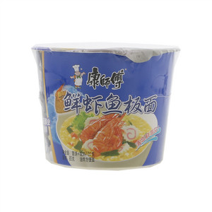 康师傅鲜虾鱼板桶面