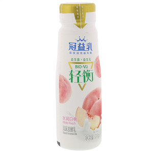 冠益乳轻衡饮用型风味发酵乳白桃口味