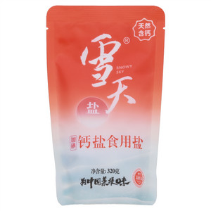 雪天加碘钙盐食用盐