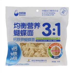 谷妈咪营养均衡钙铁锌蝴蝶面