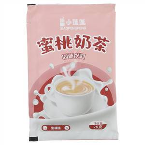 蓬莱阁小蓬蓬蜜桃味蜜桃奶茶