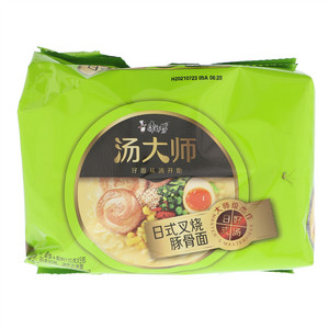 康师傅汤大师  叉烧豚骨袋面5包入