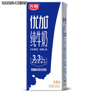 光明优加纯牛奶 250ml