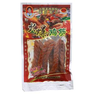 邱灯明火爆素鸡筋味（挤压糕点）