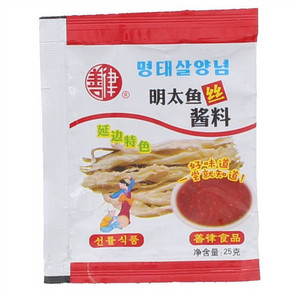 善律明太鱼丝酱料