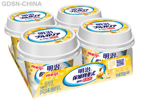 明治保加利亚式酸奶 低脂肪蜂蜜味 100克×4