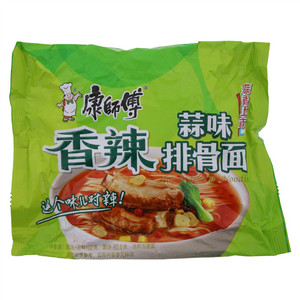 康师傅香辣蒜味排骨面