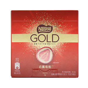 菘露莓莓 雀巢金装草莓白巧克力 巧克力制品