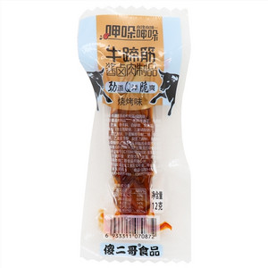 傻二哥食品呷哚呷哚烧烤味牛蹄筋酱卤肉制品