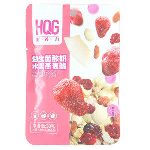 HQG美谷力益生菌酸奶水果燕麦脆