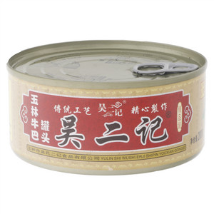 吴二记原味玉林牛巴罐头