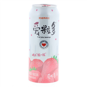 草莓果粒果汁饮料