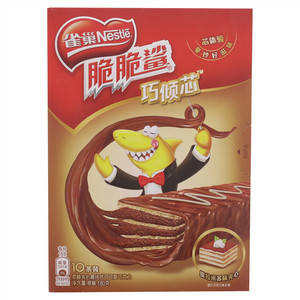 雀巢Nestlē脆脆鲨巧倾芯提拉米苏味夹心威化代可可脂巧克力