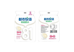 都市牧场特浓奶片草莓味52.8克