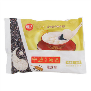 慷达黑芝麻宁波风味汤圆