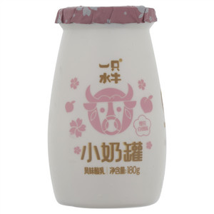 一只水牛樱花白桃味小奶罐（风味酸乳）