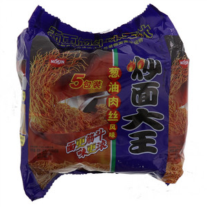 日清葱油肉丝炒面大王方便面