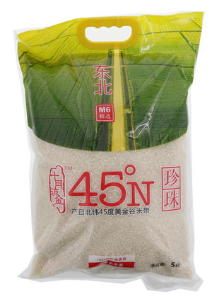 十月流金45°N珍珠东北优质大米5kg