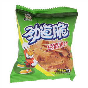 福令郎劲道脆五香牛肉味豆香米片