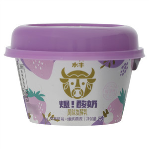 一只水牛桑葚草莓+爆浆燕麦爆！酸奶（风味发酵乳）