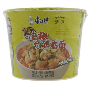 康师傅泡椒竹笋鸡面（清真）