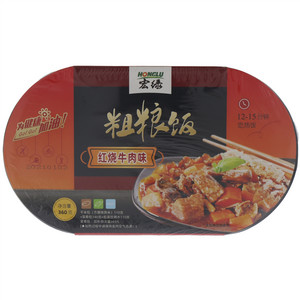 宏绿红烧牛肉味粗粮饭